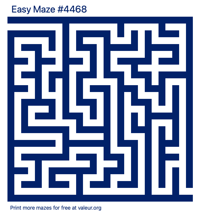 Free Printable Easy Maze number 4468