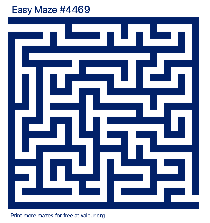 Free Printable Easy Maze number 4469