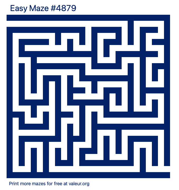 Free Printable Easy Maze number 4879