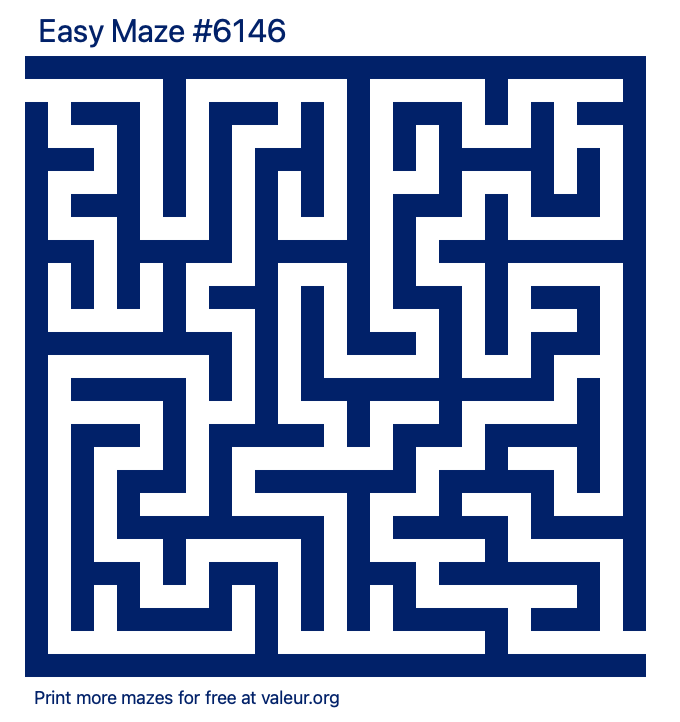 Free Printable Easy Maze number 6146