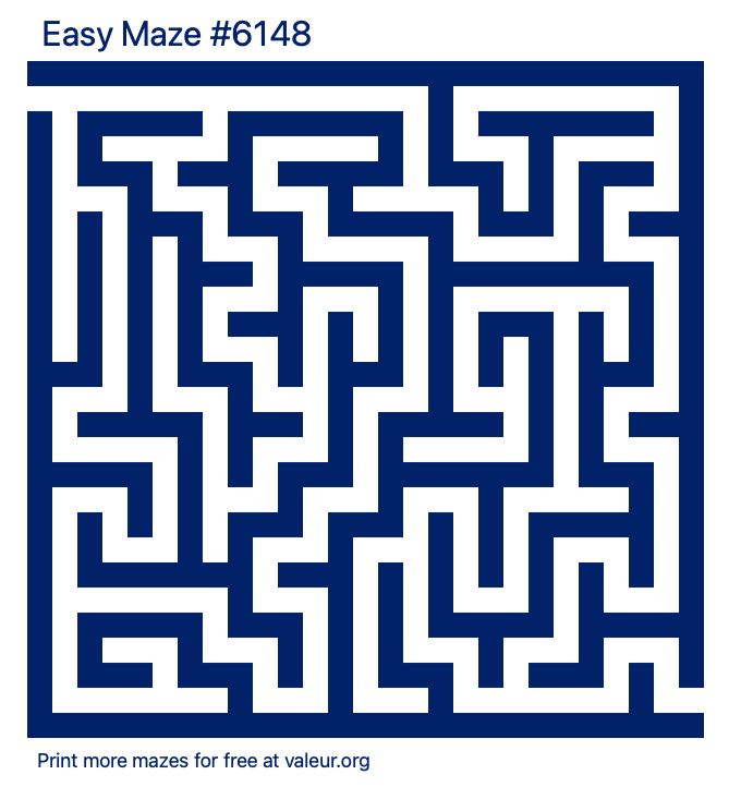 Free Printable Easy Maze number 6148