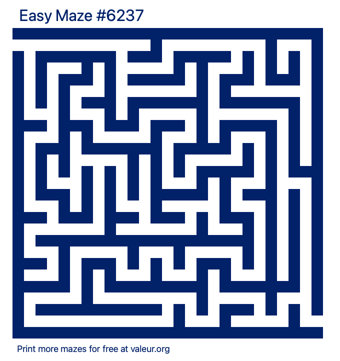 Free Printable Easy Maze number 6237