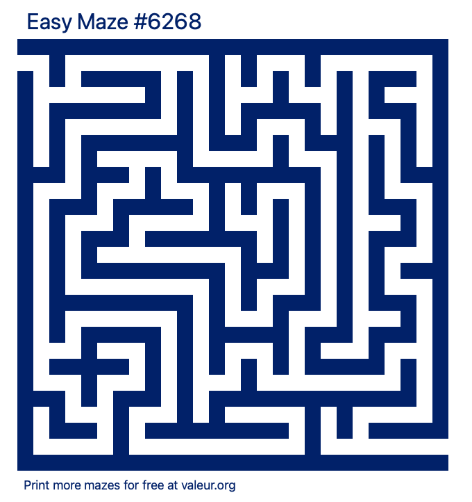 Free Printable Easy Maze number 6268