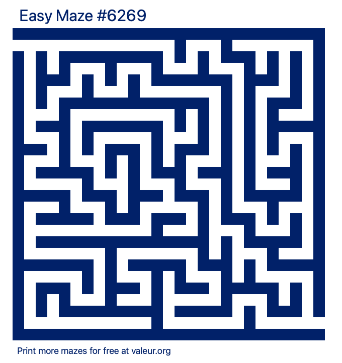 Free Printable Easy Maze number 6269