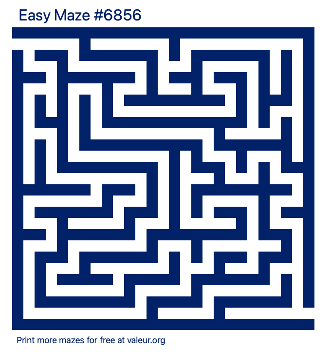 Free Printable Easy Maze number 6856