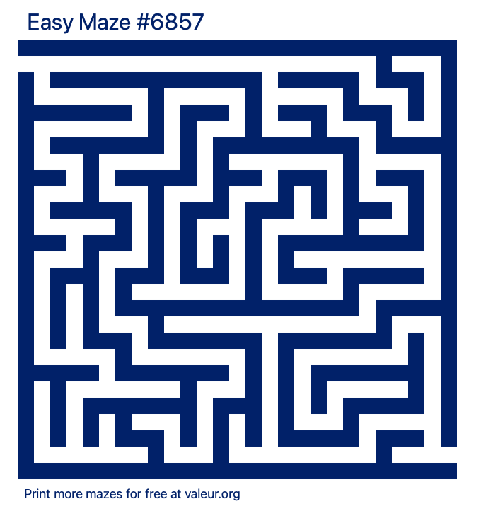 Free Printable Easy Maze number 6857