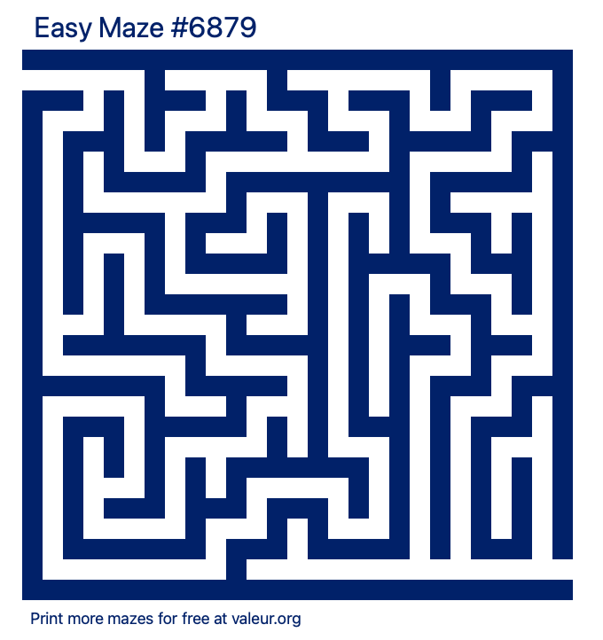 Free Printable Easy Maze number 6879