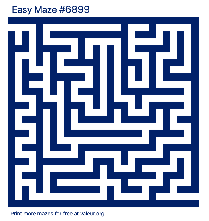 Free Printable Easy Maze number 6899