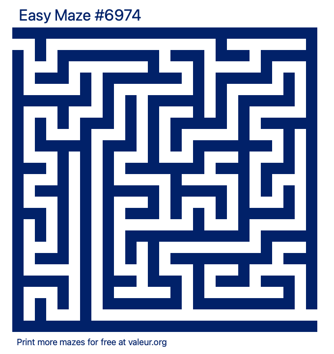 Free Printable Easy Maze number 6974