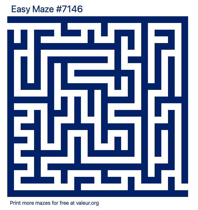 Free Printable Easy Maze number 7146