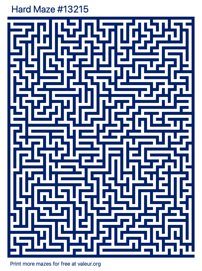 Free Printable Hard Maze number 13215
