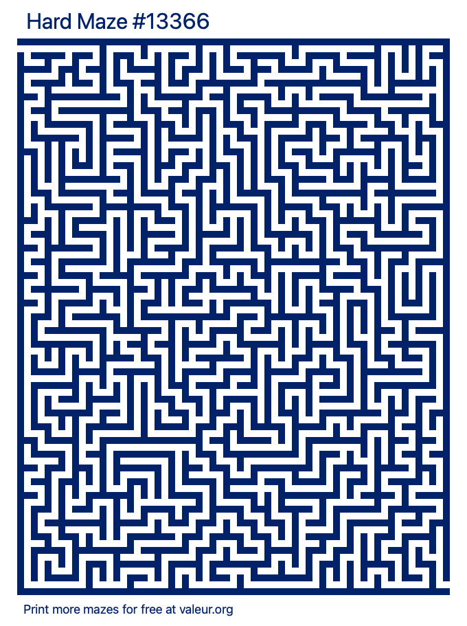 Free Printable Hard Maze number 13366
