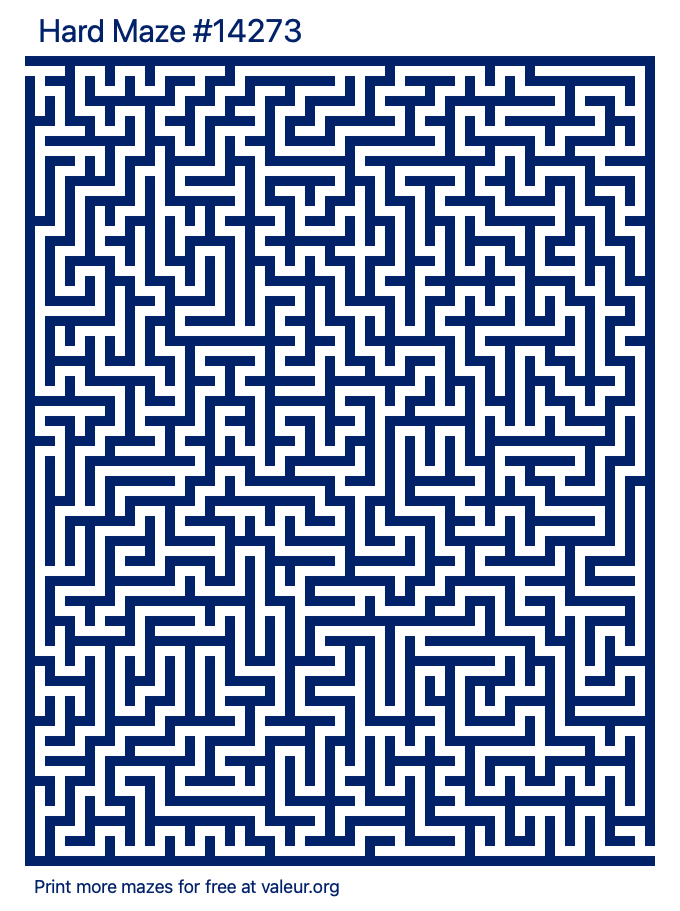 Free Printable Hard Maze number 14273