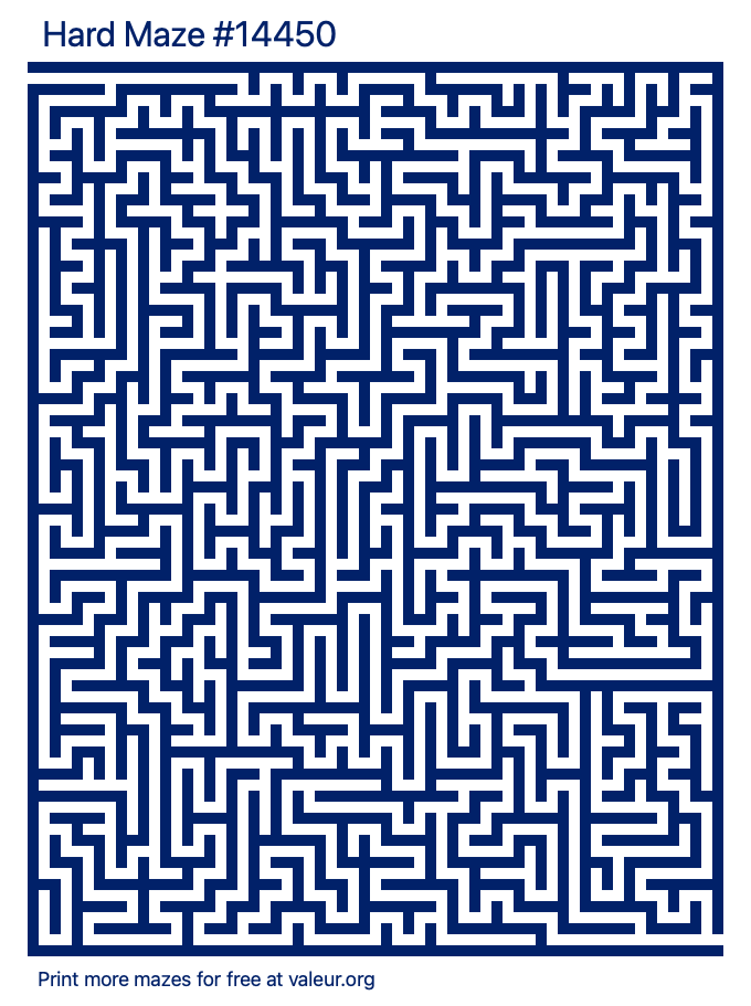 Free Printable Hard Maze number 14450