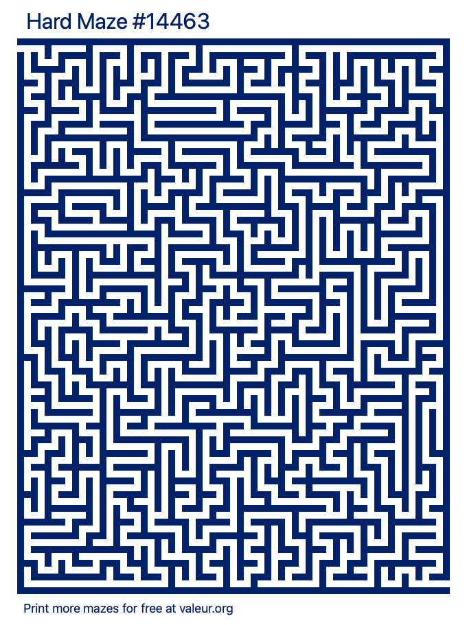 Free Printable Hard Maze number 14463