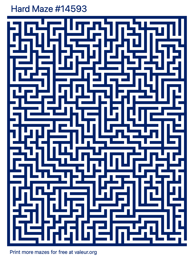 Free Printable Hard Maze number 14593