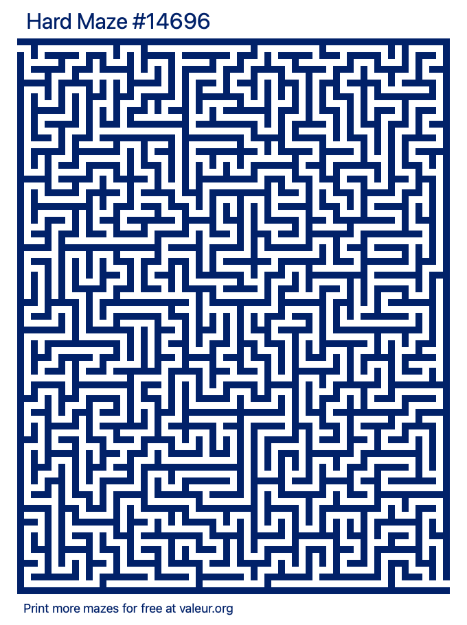 Free Printable Hard Maze number 14696
