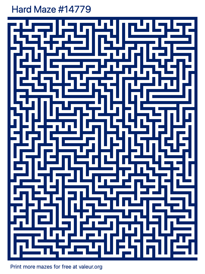 Free Printable Hard Maze number 14779
