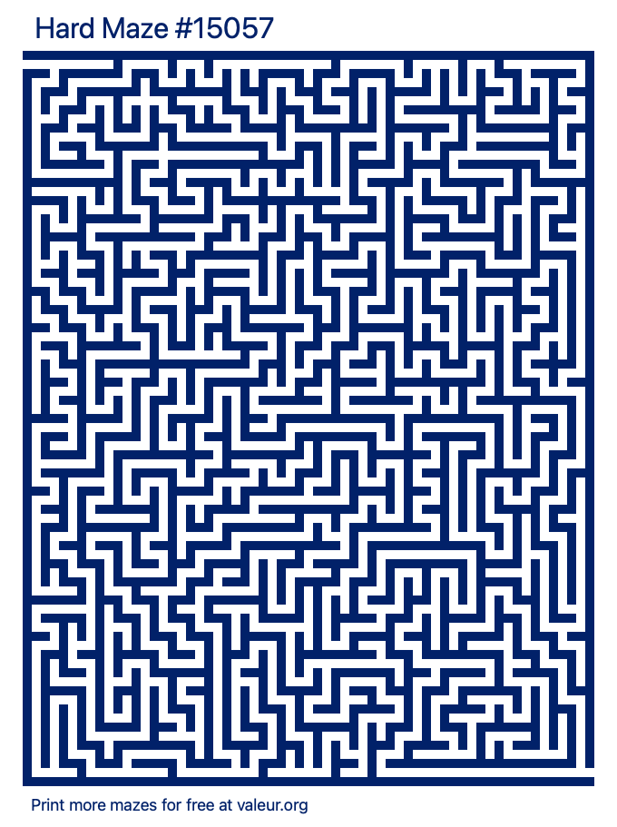 Free Printable Hard Maze number 15057