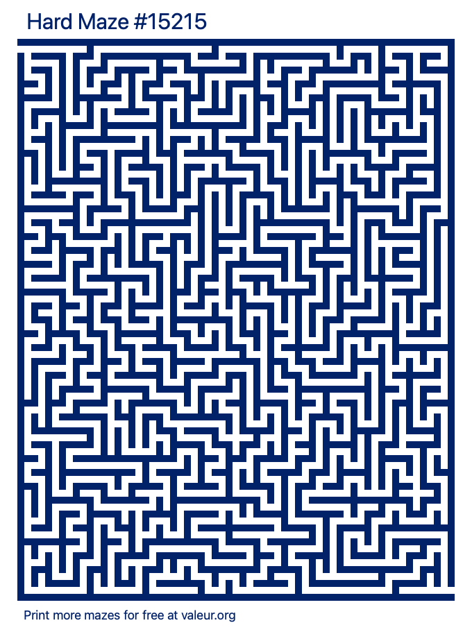 Free Printable Hard Maze number 15215