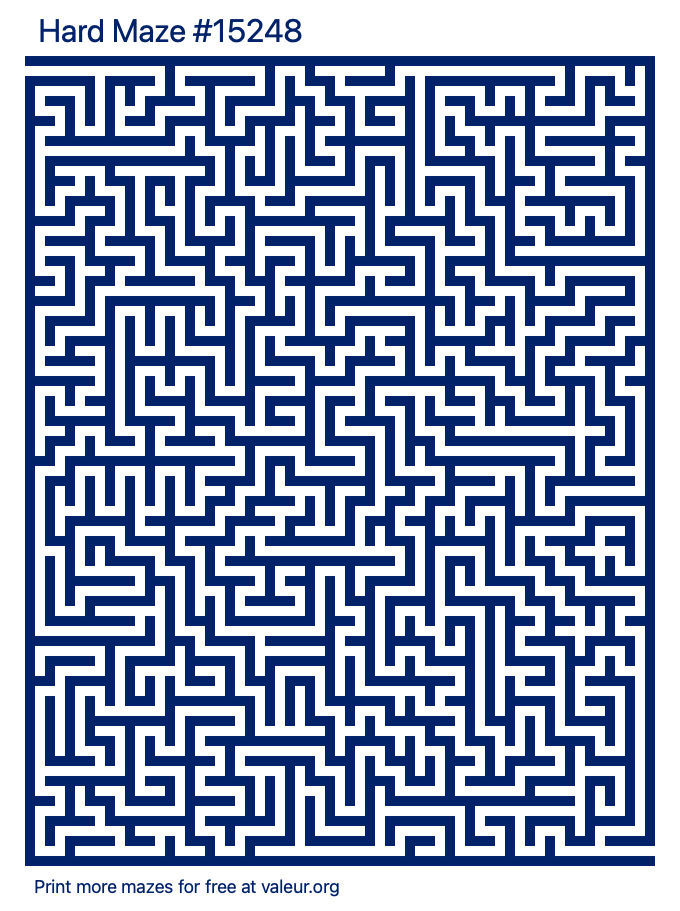 Free Printable Hard Maze number 15248