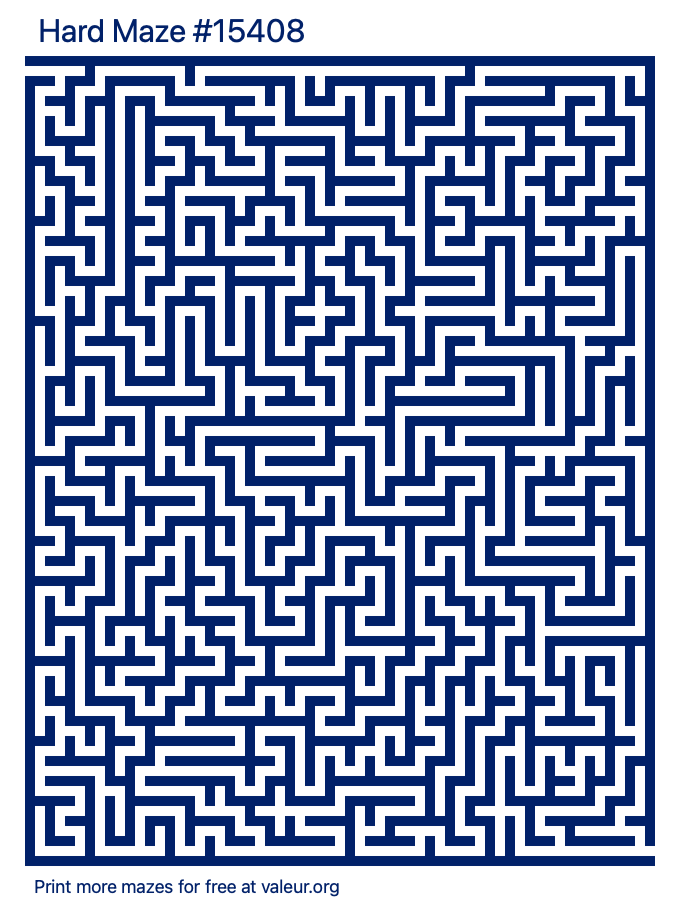 Free Printable Hard Maze number 15408