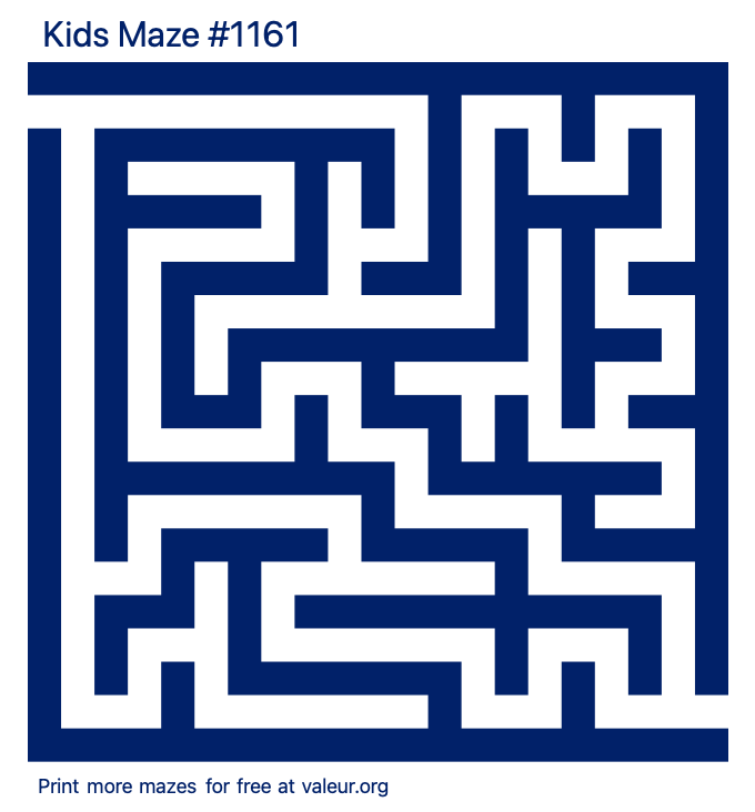 Free Printable Kids Maze number 1161