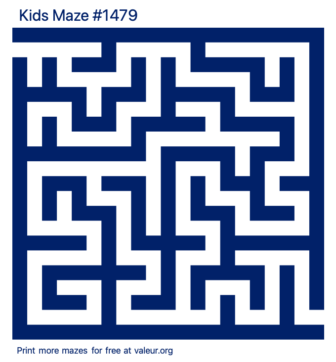 Free Printable Kids Maze number 1479