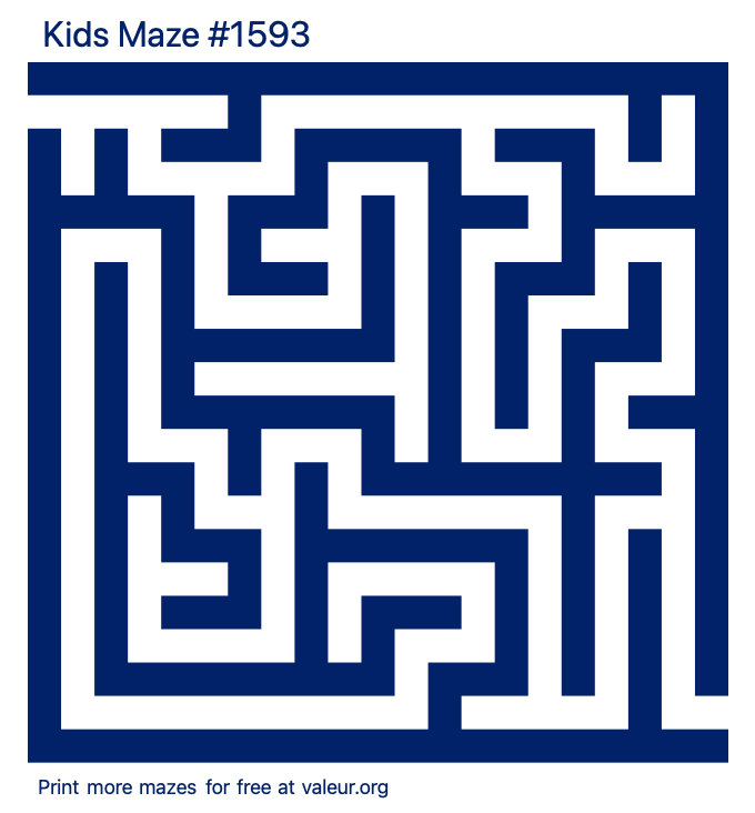 Free Printable Kids Maze number 1593