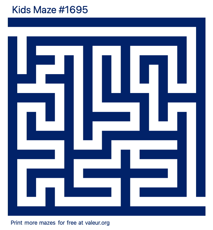 Free Printable Kids Maze number 1695