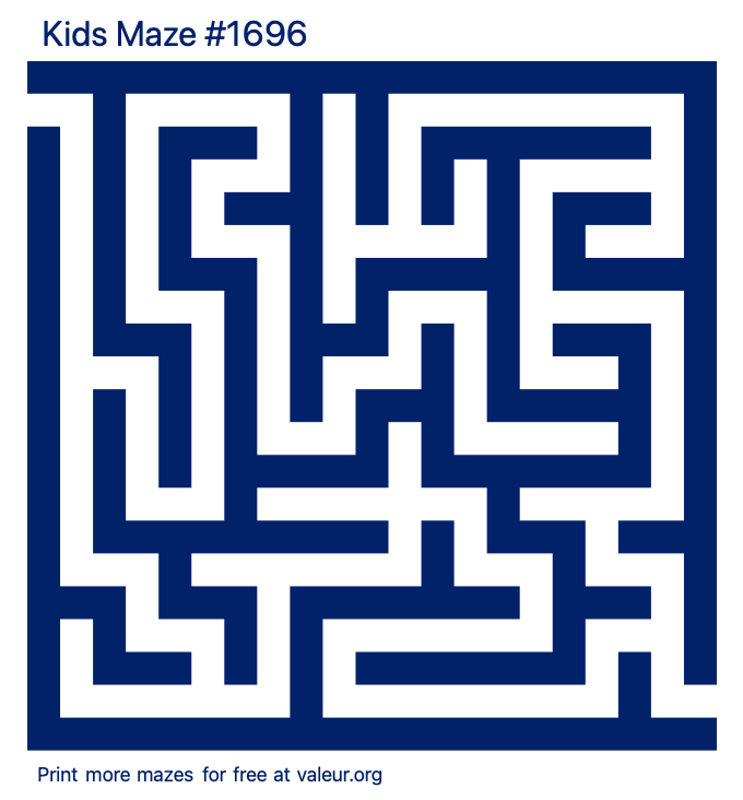 Free Printable Kids Maze number 1696