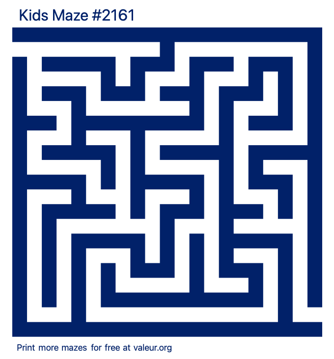 Free Printable Kids Maze number 2161