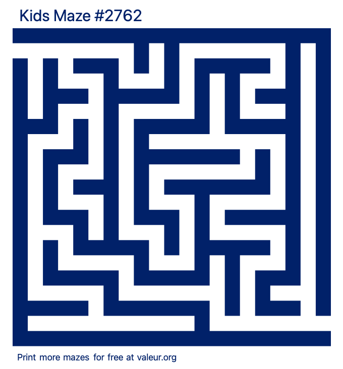 Free Printable Kids Maze number 2762