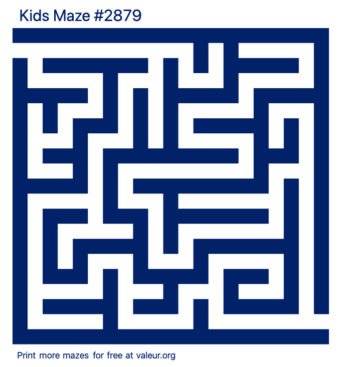 Free Printable Kids Maze number 2879