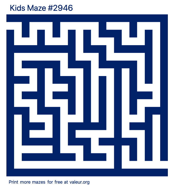 Free Printable Kids Maze number 2946