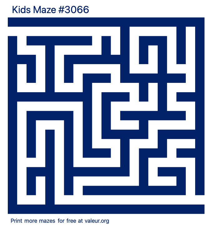 Free Printable Kids Maze number 3066