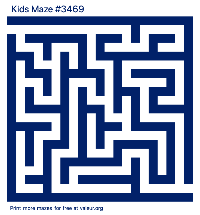 Free Printable Kids Maze number 3469