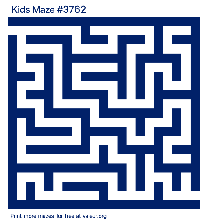 Free Printable Kids Maze number 3762