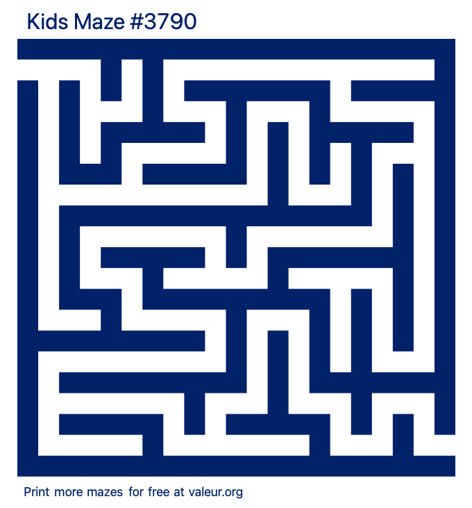 Free Printable Kids Maze number 3790