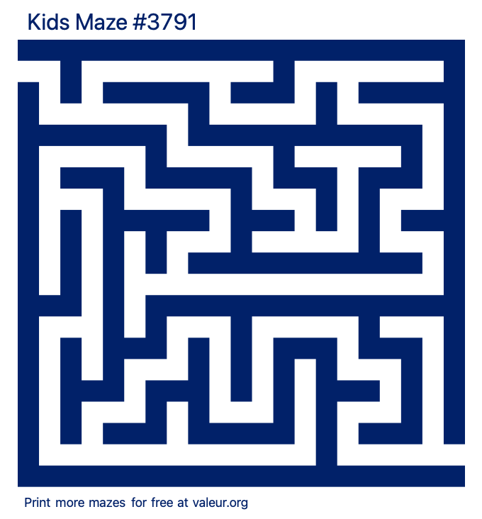 Free Printable Kids Maze number 3791