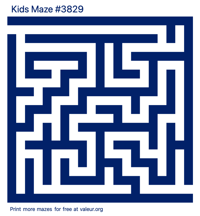 Free Printable Kids Maze number 3829