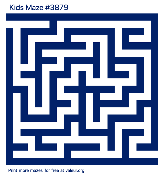 Free Printable Kids Maze number 3879