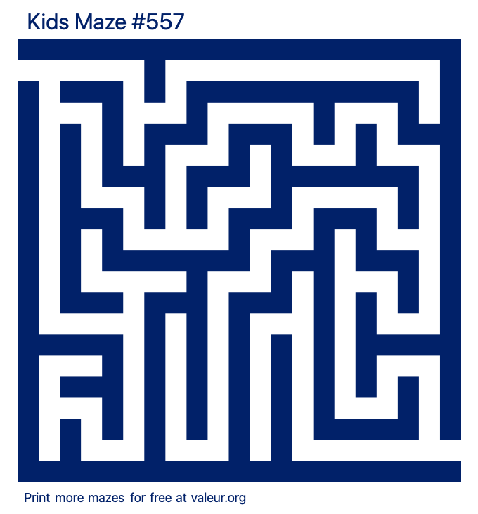 Free Printable Kids Maze number 557