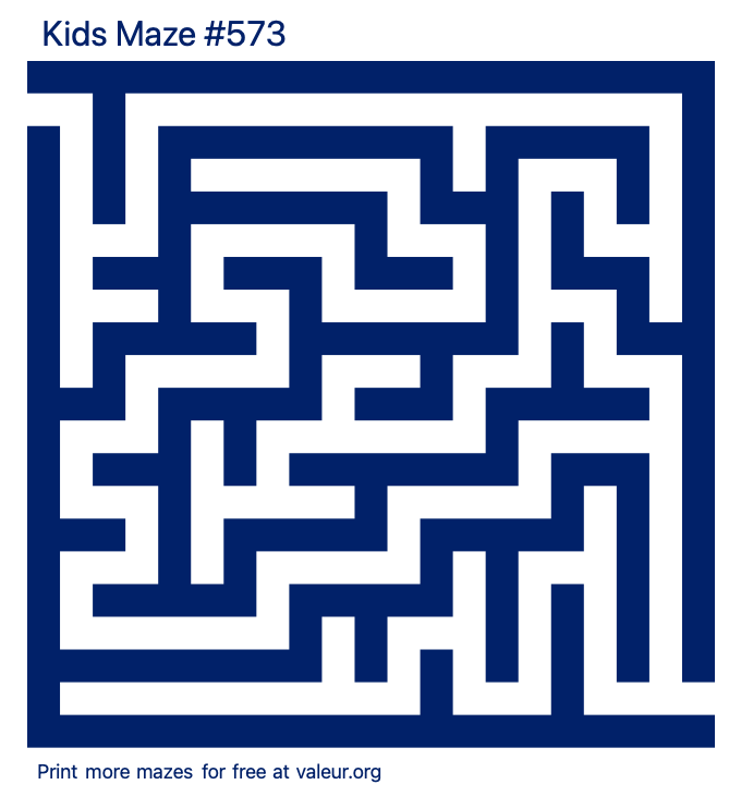 Free Printable Kids Maze number 573