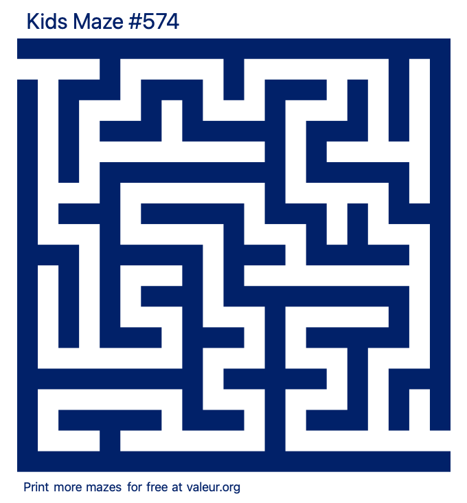 Free Printable Kids Maze number 574