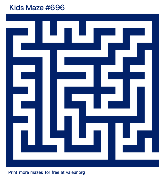 Free Printable Kids Maze number 696