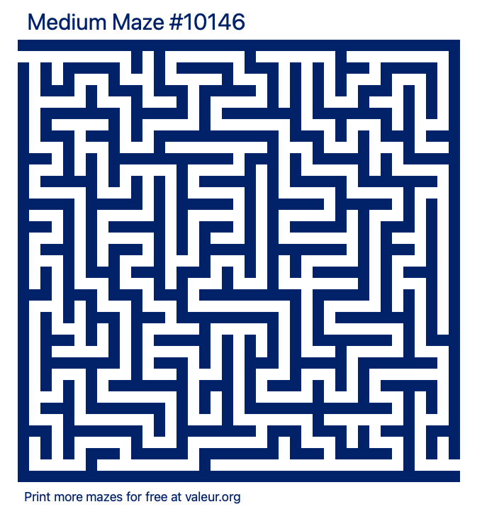 Free Printable Medium Maze number 10146