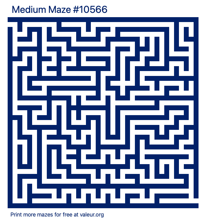 Free Printable Medium Maze number 10566