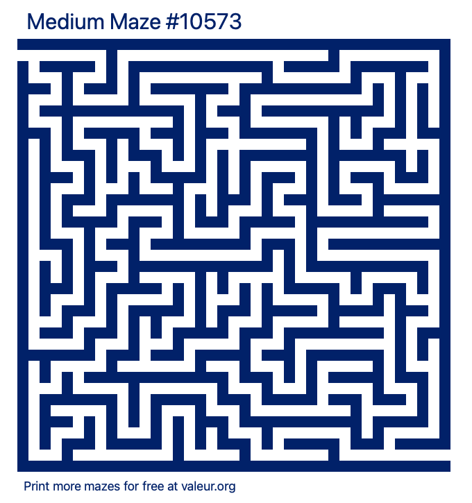 Free Printable Medium Maze number 10573