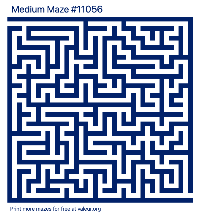 Free Printable Medium Maze number 11056